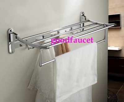 NEW Chrome Towel Shelves Wholesale High Quality Stainless Steel Wire Drawing Bath Towel Shelves / Towel Racks [Towel bar ring shelf-4605|]