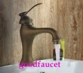 Wholesale And Retail NEW Antique Bronze Bathroom Bar Vessel Sink Tap Faucet Single Lever Undercounter Mixer Tap