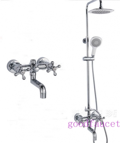 Wholesale And Retail Promotion Luxury Bathroom Tub Shower Faucet Mixer Tap Rain Shower Head With Handy Shower