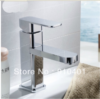 Wholesale And Retail Promotion Modern Polished Chrome Brass Bathroom Basin Faucet Single Handle Sink Mixer Tap [Chrome Faucet-1632|]