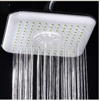 Wholesale And Retail Promotion NEW Luxury Modern Dual Functions White ABS Shower Head Rain Shower + Jets Shower [Shower head &hand shower-4153|]