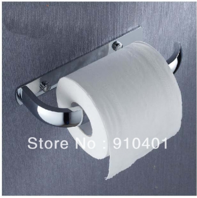Wholesale And Retail Promotion Polished Chrome Brass Wall Mounted Toilet Paper Holder Single Bar Tissue Holder [Toilet paper holder-4566|]