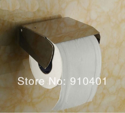 Wholesale And Retail Promotion Wall Mounted Modern Chrome Bathroom Toilet Paper Holder Tissue Holder W/ Cover