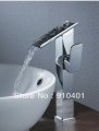 Wholesale and Retail Promotion NEW Euro Style Tall Waterfall Bathroom Basin Faucet Single Handle Sink Mixer Tap