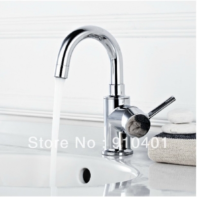 Wholesale and Retail Promotion Polished Chrome Solid Brass Bathroom Basin Faucet Single Handle Sink Mixer Tap