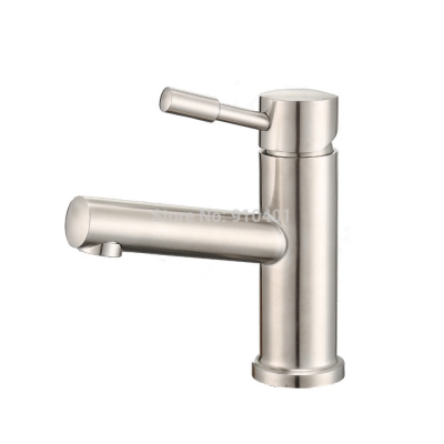 Wholesale and retail Promotion Modern Brushed Nickel Bathroom Basin Faucet Single Hanlde Vanity Sink Mixer Tap