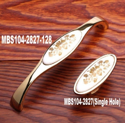 Golden Modern Simple Style MBS104-2827-128 Cabinet Handles Wardrobe Cupboard Drawer Pulls MBS104-2 [Handles&Knobs-180|]