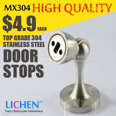 LICHEN MX304 top grade 304 stainless steel Door Stops door stopper Magnetic doorstops [ door stopper(door stops)-3|]