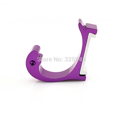 New 1pc Purple Clothing Hooks Space Alumimum Home DIY Towel Hanger Hooks Wall-mounted 10 Kinds Color to Chose [Clothes Hook-257|]