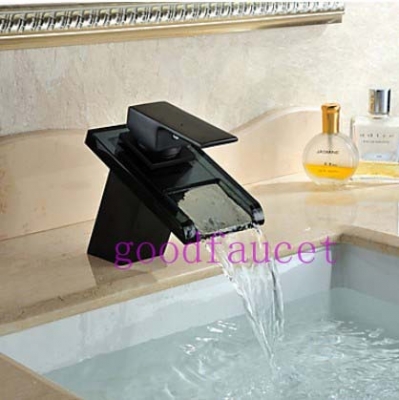 Wholesale And Retail Oil Rubbed Bronzed Bathroom Waterfall Vessel Sink Faucet Slope Mixer Tap Deck Mounted Faucet