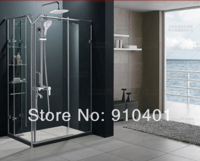 Wholesale And Retail Promotion Bathroom Luxury Chrome Rain Shower Faucet With Handy Unit Tap Bathtub Mixer Tap [Chrome Shower-2033|]