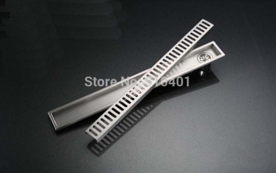 Wholesale And Retail Promotion Modern 304 Stainless Steel Bathroom Floor Drain 24" Length Shower Drain Waste
