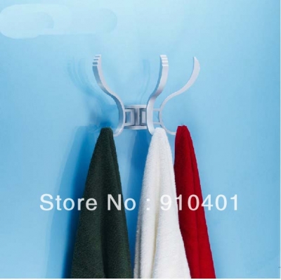Wholesale And Retail Promotion Modern Aluminium Wall Mounted Hooks Clothes Hat Towel Hangers 6 Pegs Swivel Bars [Floor Drain & Pop up Drain-2622|]