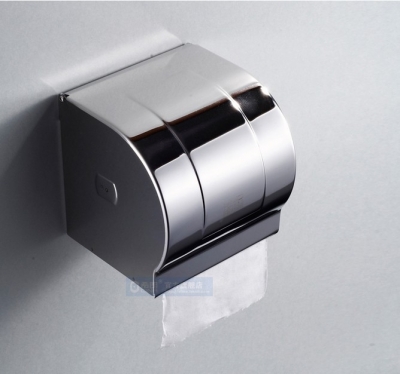 Wholesale And Retail Promotion Modern Chrome Stainless Steel Paper Holder Box Toilet Paper Holder Tissue Holder [Toilet paper holder-4555|]