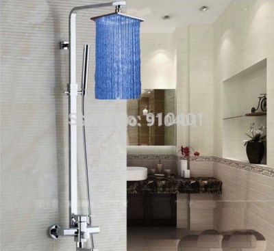 Wholesale And Retail Promotion Modern Luxury 12" LED Rain Shower Bathtub Mixer Tap Hand Shower Mixer Tap Chrome