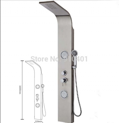 Wholesale And Retail Promotion Modern Rain Shower Faucet Set Massage Jets Sprayer Hand Unit Shower Column Panel