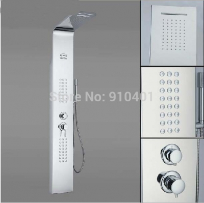 Wholesale And Retail Promotion NEW Chrome Shower Panel Waterfall Shower Column Luxury Bathroom Shower Mixer Tap [Shower Column Shower Panel-3970|]