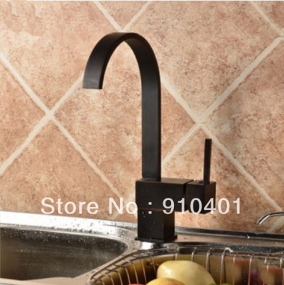 Wholesale And Retail Promotion NEW Oil Rubbed Bronze Kitchen Bar Sink Faucet Vessel Sink Mixer Tap Goose Style [Oil Rubbed Bronze Faucet-3645|]