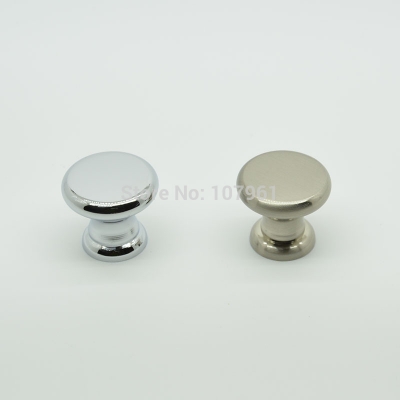 cheap round zinc alloy single hole cabinet knobs and drawer pulls 16g chrome plating cheap cabinet knobs and pulls [Modernfurniturehandlesandknobs-70|]
