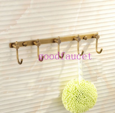 wall mounted Multi-function Bathroom hooks Rack Hanger Hats /clothes /towel /antique bronze finish