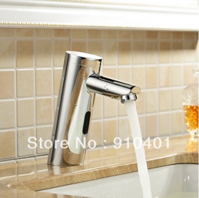 Brand Bathroom NEW Automatic Sensor Faucets Inductive Basin Sink Brass Water Tap Chrome Hands Free [Chrome Faucet-1428|]
