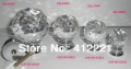 Free Shipping Mixed Crystal Ball Cut Faces Pull Handle Knob In Silver for Furniture Drawer Cabinet Cupboard Wardrobe Dresser