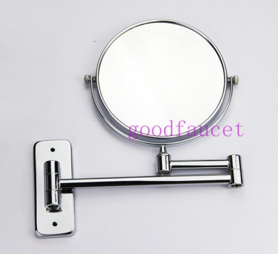 NEW Beauty 8 inch bathroom 3X to 1X magnifying brass cosmetic makeup mirror chrome finish Wall Mounted Mirror [Make-up mirror-3583|]