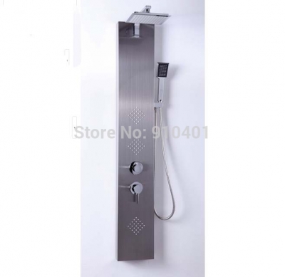 Wholesale And Retail Promotion Brushed Nickel Shower Column Shower Massage Jets With Hand Shower Shower Panel [Shower Column Shower Panel-3977|]