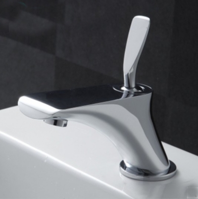 Wholesale And Retail Promotion Elegent Chrome Brass Bathroom Basin Faucet Vanity Sink Mixer Tap Swivel Handle [Chrome Faucet-1133|]