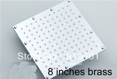 Wholesale And Retail Promotion Luxury Wall & Celling Mounted Chrome Solid Brass 8" Rainfall Bath Shower Head [Shower head &hand shower-4055|]