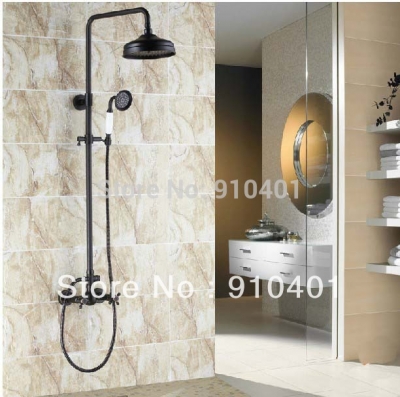 Wholesale And Retail Promotion NEW Luxury Oil Rubbed Bronze 8" Rain Shower & Trim With Hand Shower Dual Handle