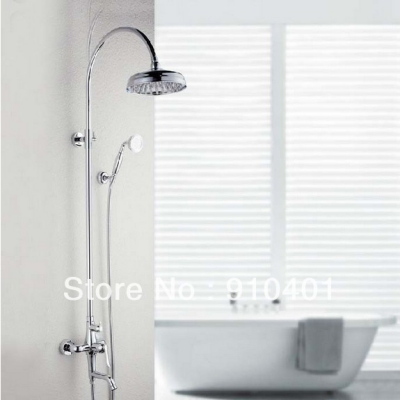 Wholesale And Retail Promotion New Modern Bathroom Shower Faucet Tap Set Chrome Finished Shower Bath Mixer Taps [Chrome Shower-2257|]