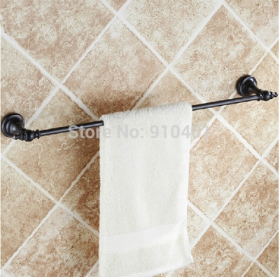 Wholesale And Retail Promotion Oil Rubbed Bronze Wall Mounted Towel Rack Holder Towel Bar Single Towel Hanger [Towel bar ring shelf-4890|]