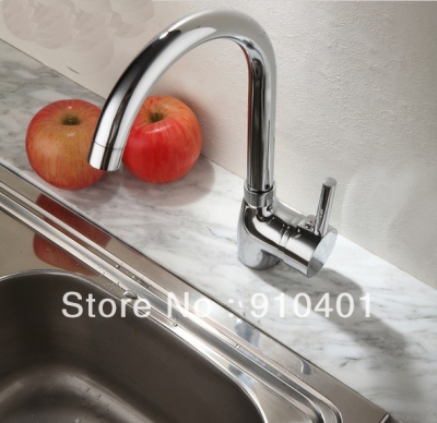 Wholesale And Retail Promotion Polished Chrome Kitchen Swivel Vanity Sink faucet Vessel Mixer Tap Single Handle