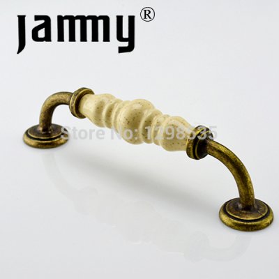 2pcs 2014 128MM Ceramic handles furniture decorative kitchen cabinet handle high quality armbry door pull