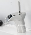 !Polish waterfall bathroom sink faucet solid brass single handle mixer tap swivel handle chrome finish