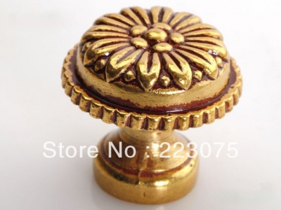 -ZH7788 D:30MM w screw Zinc alloy European luxury Antique drawer cabinets pull handle door knobs 10pcs/lot [AntiqueHandles-20|]