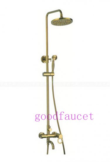 brass golden/gold plating shower mixer set,shower faucet,rainfall shower set,bathroom tap tub mixer tap [Golden Shower-2940|]