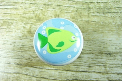 10pcs/lot 38mm swimming fish cabinet knob for kids,ceramic cabinet handle [KidsHandles-678|]