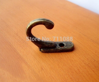 5PCS/LOT Antique small hook tied alloy single-row hook mini coat hooks special wall hooks [Buckleaccessories-176|]