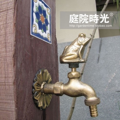 Brass Copper animal faucet washing machine bronze frog garden tap garden hardware garden bibcocks