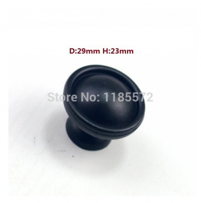 D29mm New Arrival black color furniture handles and knobs for kitchen Cabinet dresser wardrobe knobs