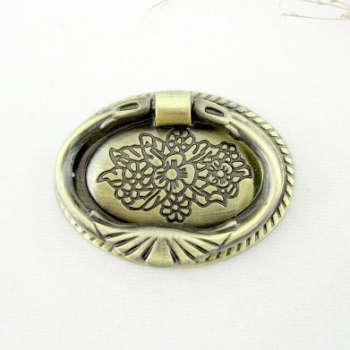 European&American Rural style Knobs Zinc Alloy Bronze Classical Round Handle/High Grade Quality Closet Ring Pull for furniture