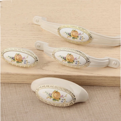 Factory direct sales Drawer Handle Cabinet handle Cupboard handle The ivory white paint Exquisite handle