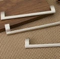 Light Chrome Oblique Wave Pop Cabinet Wardrobe Cupboard Knob Drawer Door Pulls Handle 160mm 6.30