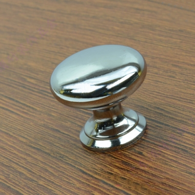 Modern Simple Single hole small knob Round chrome furniture handle Kitchen/Drawer/Cupboard pull [Bright chrome knobs-192|]