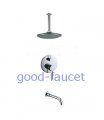 Modern bathroom shower set faucet celling shower head & tub faucet mixer chrome finish high quality product