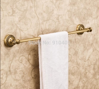 Wholesale And Retail Promotion Antique Brass Bathroom Wall Mounted Towel Rack Holder Single Towel Bar Hanger [Towel bar ring shelf-5060|]