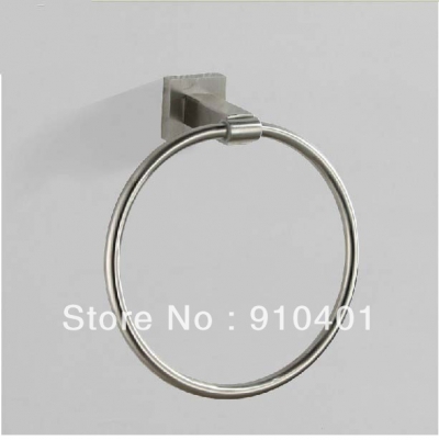 Wholesale And Retail Promotion Bathroom Wall Mounted Brushed Nickel Solid Brass Towel Ring Towel Rack Holder [Towel bar ring shelf-4768|]