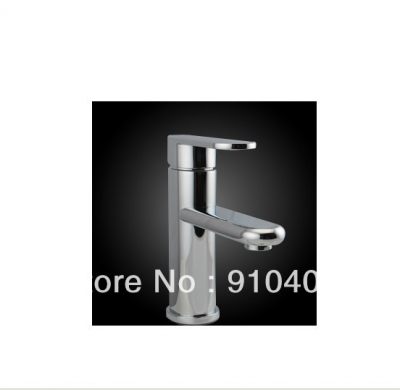 Wholesale And Retail Promotion Chrome Finish Brass Bathroom Basin Faucet Lavatory Single Lever Tap Mixer Faucet [Chrome Faucet-1611|]